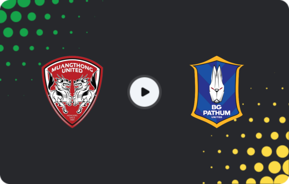 Where to watch Muangthong United — BG Pathum United, League 1, 01.05.2026