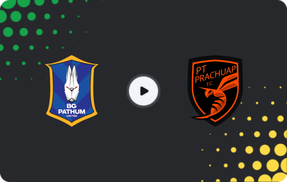 Where to watch BG Pathum United — Prachuap, League 1, 10.05.2026