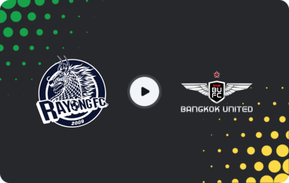 Where to watch Rayong FC — Bangkok United, League 1, 10.05.2026