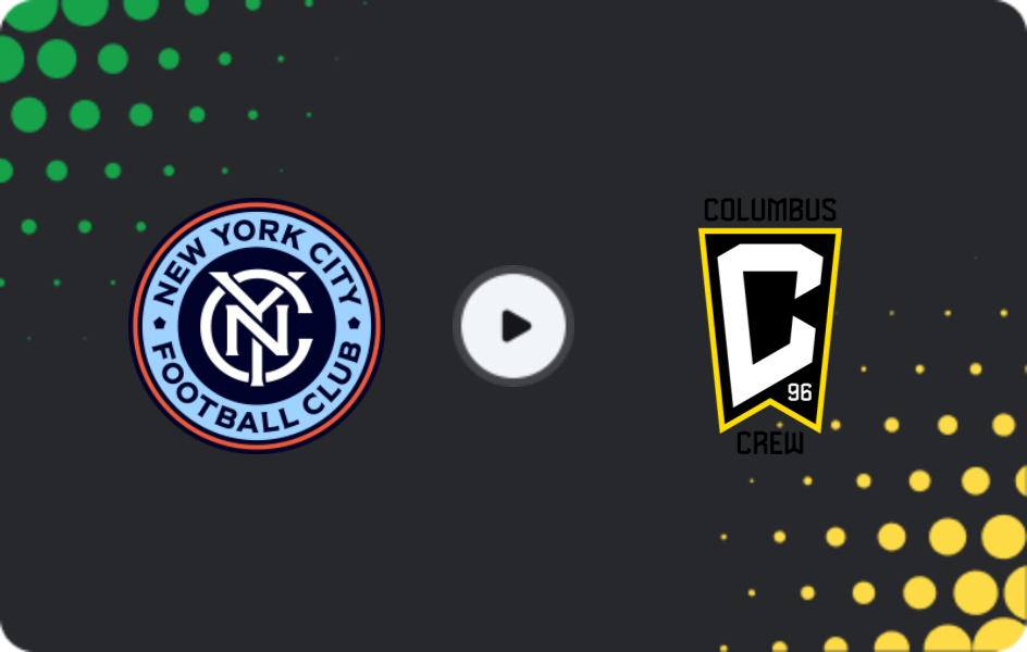 Where to watch New York City — Columbus Crew, MLS, 10.05.2026