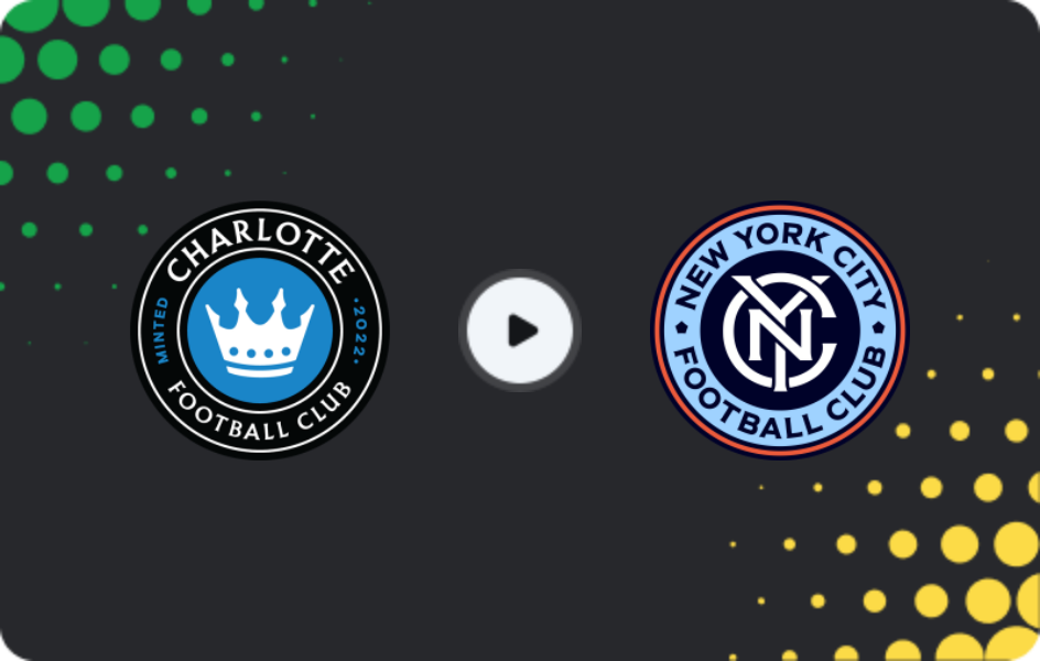 Where to watch Charlotte — New York City, MLS, 14.05.2026