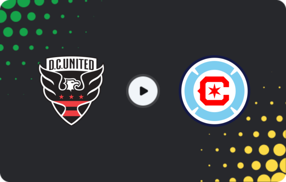 Where to watch DC United — Chicago Fire, MLS, 14.05.2026