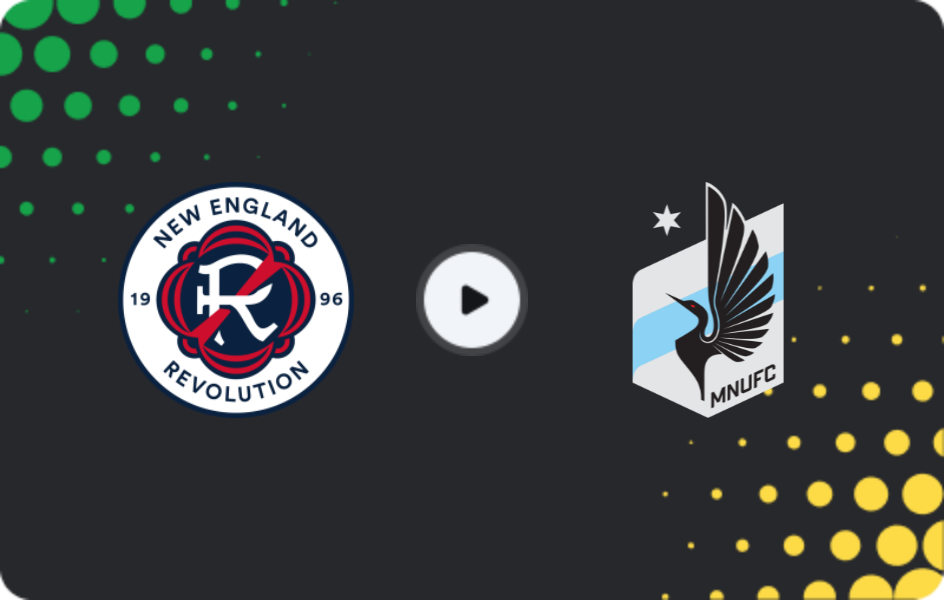 Where to watch New England Revolution — Minnesota United, MLS, 17.05.2026