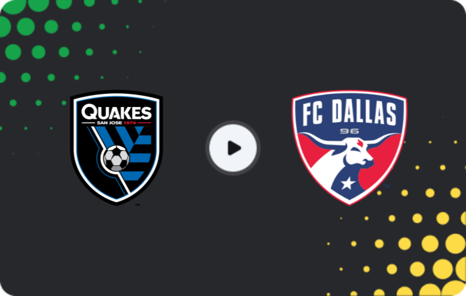 Where to watch San Jose Earthquakes — FC Dallas, MLS, 17.05.2026