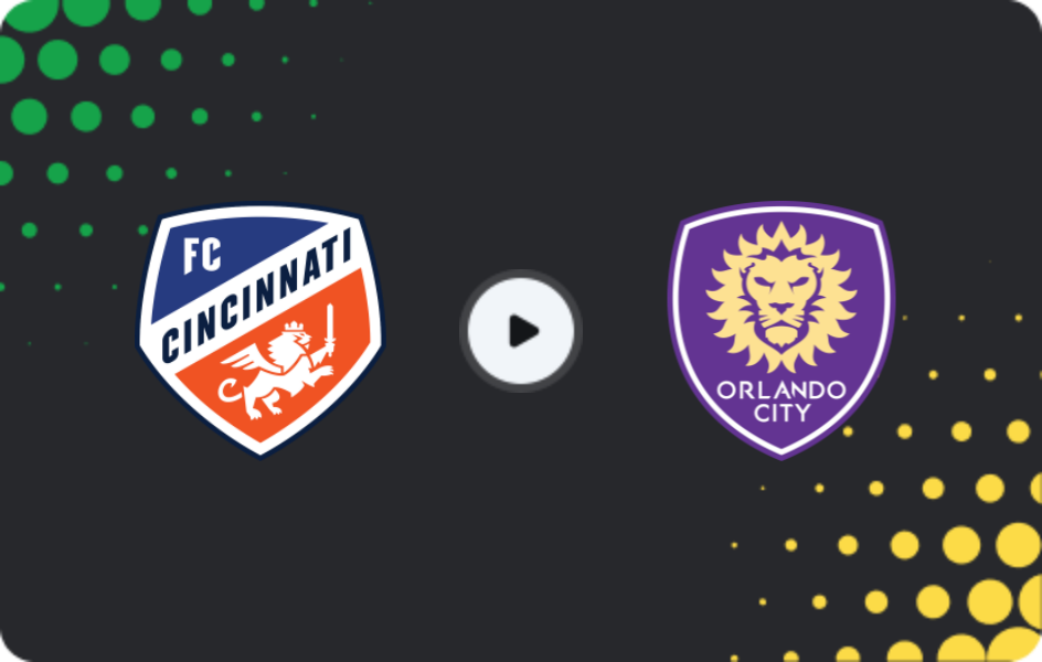 Where to watch FC Cincinnati — Orlando City, MLS, 24.05.2026