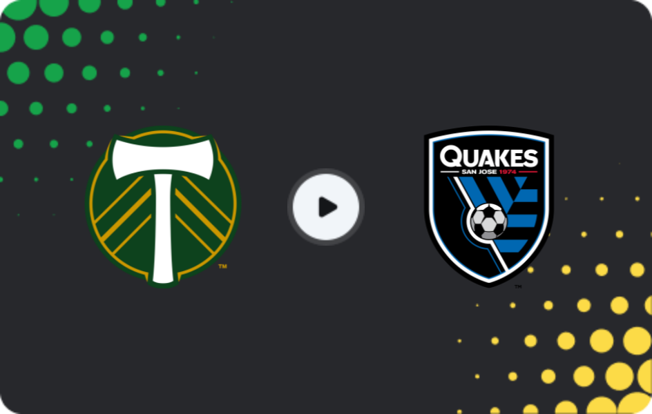 Where to watch Portland Timbers — San Jose Earthquakes, MLS, 24.05.2026