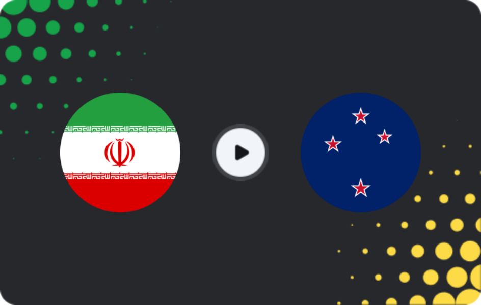 Where to watch Iran — New Zealand, World Cup, 16.06.2026