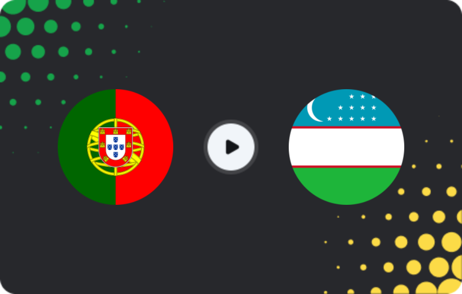 Where to watch Portugal — Uzbekistan, World Cup, 23.06.2026