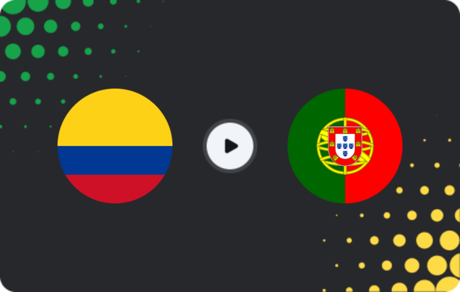 Where to watch Colombia — Portugal, World Cup, 28.06.2026