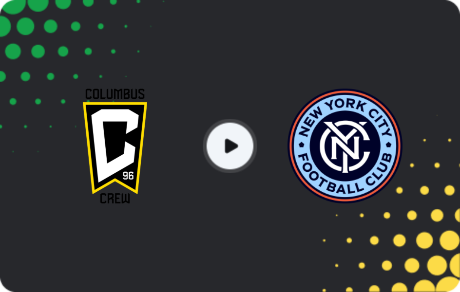 Where to watch Columbus Crew — New York City, MLS, 23.07.2026