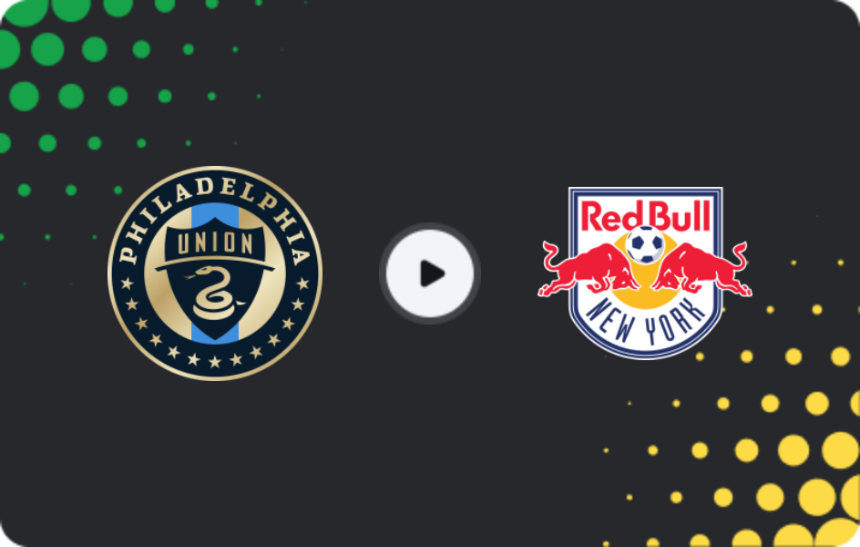 Where to watch Philadelphia Union — New York Red Bulls, MLS, 23.07.2026