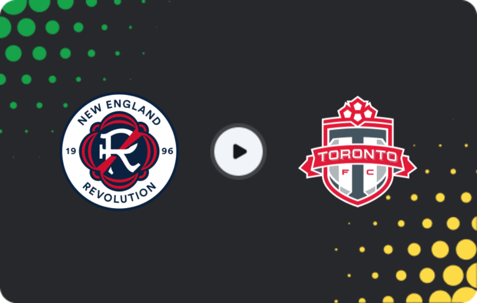 Where to watch New England Revolution — Toronto FC, MLS, 23.07.2026