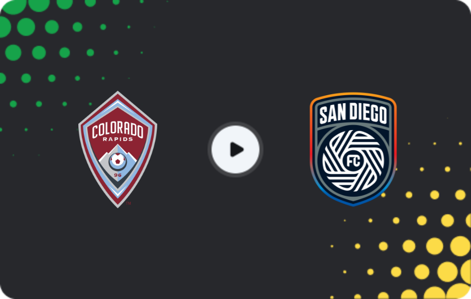 Where to watch Colorado Rapids — San Diego, MLS, 23.07.2026