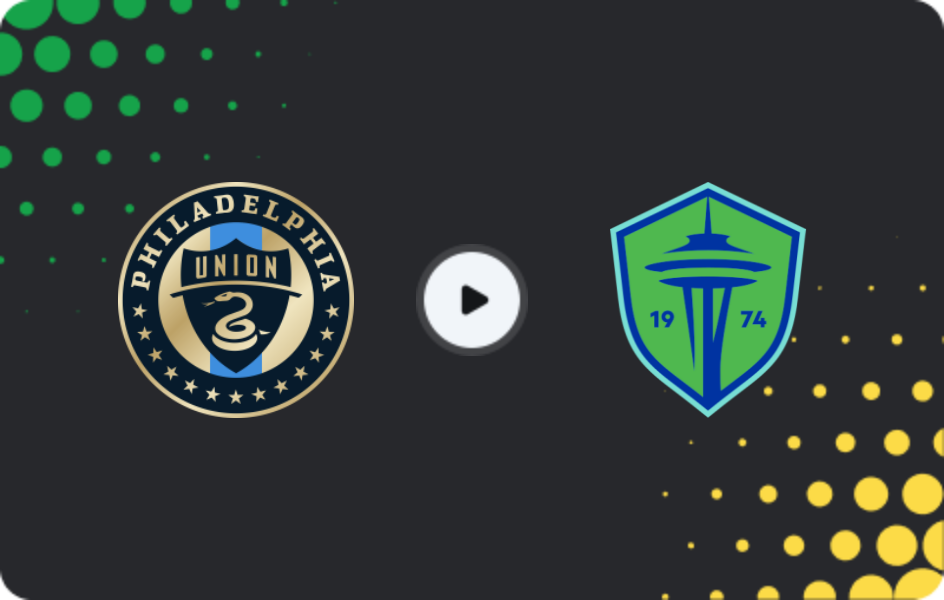 Where to watch Philadelphia Union — Seattle Sounders, MLS, 26.07.2026