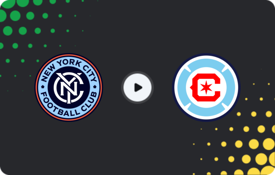Where to watch New York City — Chicago Fire, MLS, 26.07.2026
