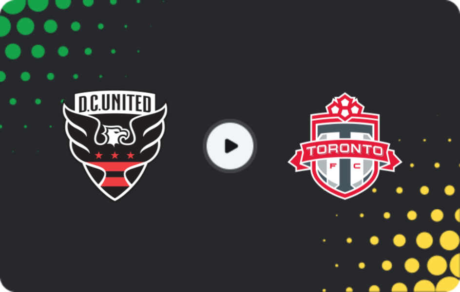 Where to watch DC United — Toronto FC, MLS, 26.07.2026
