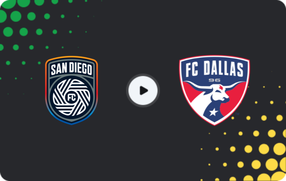 Where to watch San Diego — FC Dallas, MLS, 26.07.2026