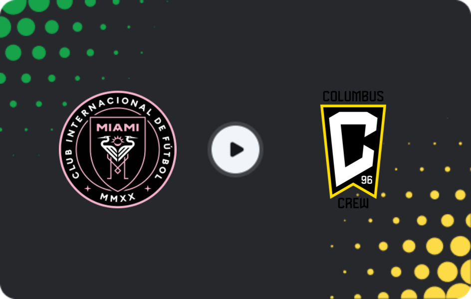 Where to watch Inter Miami — Columbus Crew, MLS, 02.08.2026