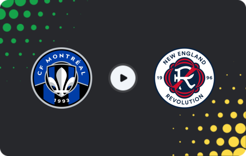 Where to watch CF Montreal — New England Revolution, MLS, 02.08.2026