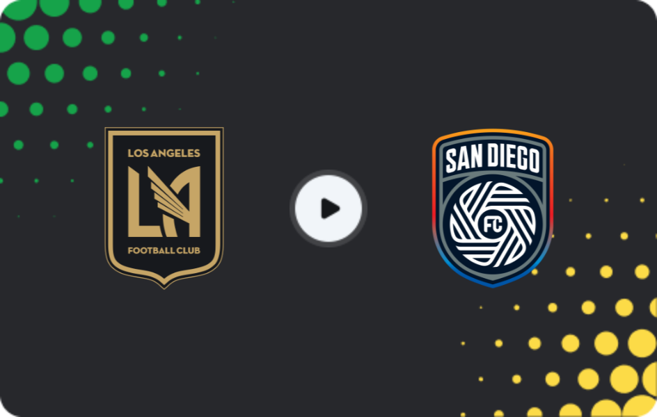 Where to watch Los Angeles FC — San Diego, MLS, 16.08.2026