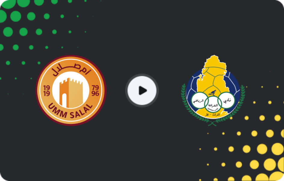 Where to watch UMM Salal — Al-Gharafa, Stars League, 06.01.2026