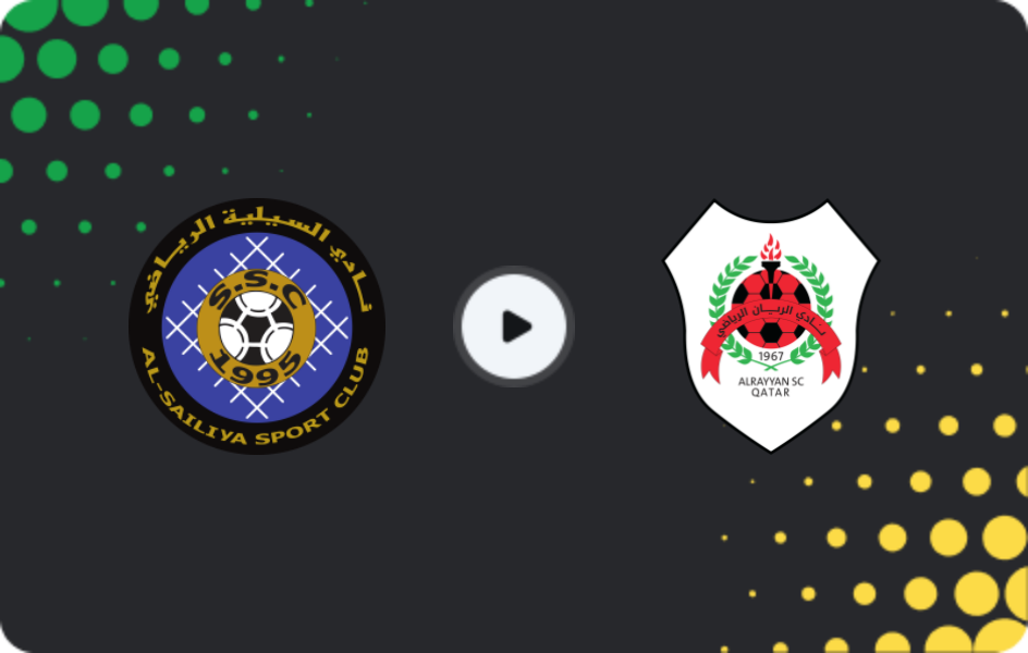 Where to watch Al-Sailiya — Al-Rayyan, Stars League, 06.01.2026