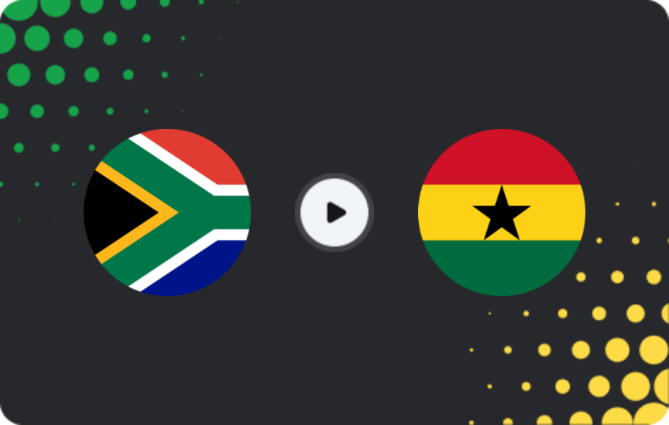 Where to watch South Africa — Ghana B, Friendlies, 16.12.2025