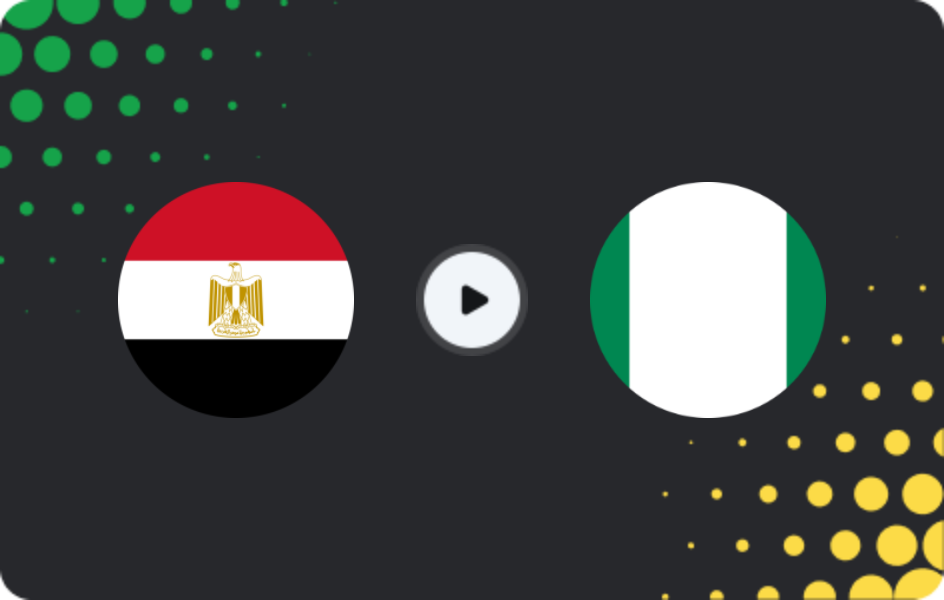 Where to watch Egypt — Nigeria, Friendlies, 16.12.2025