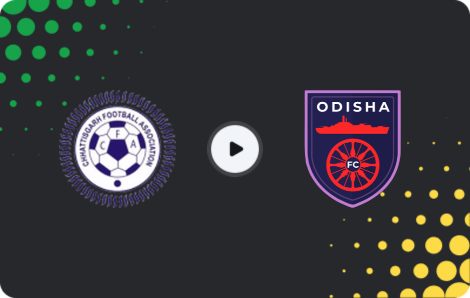 Where to watch Chhattisgarh — Odisha, Santosh Trophy, 26.12.2025