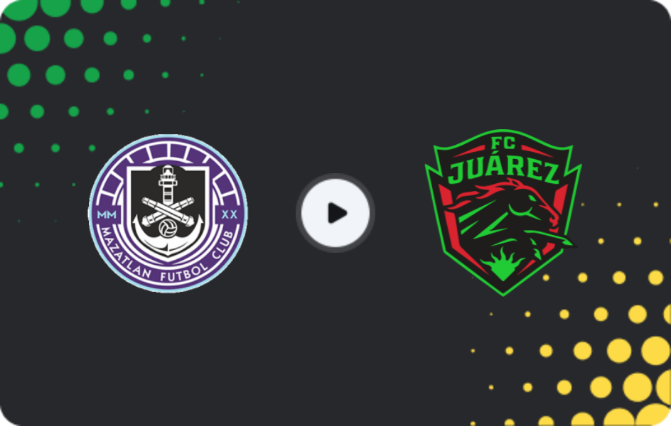 Where to watch Mazatlán — Juarez, Liga MX, 10.01.2026