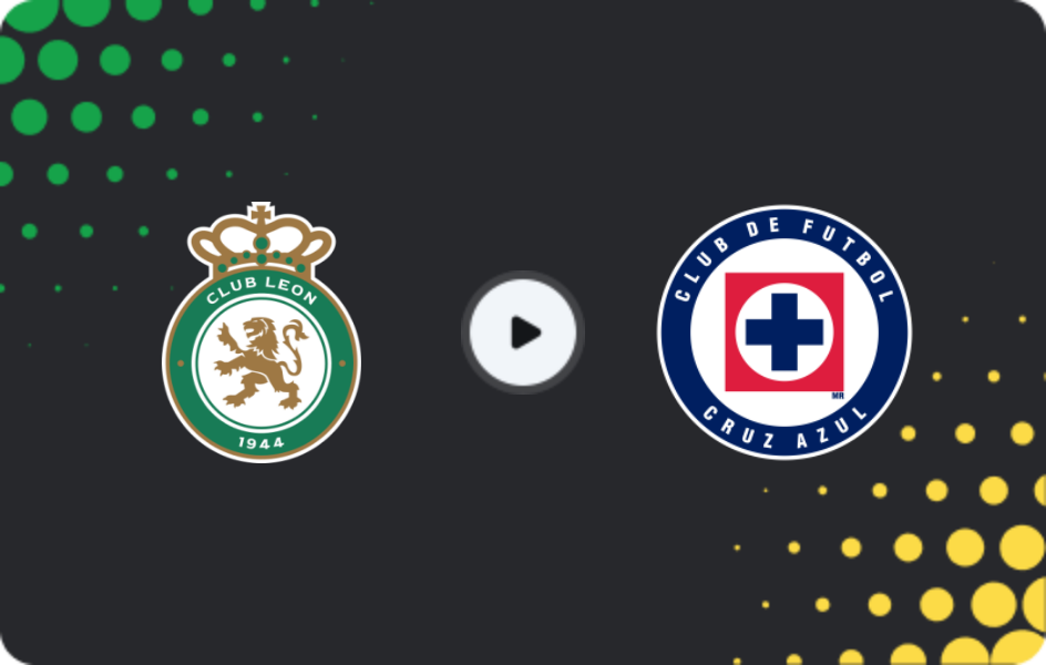 Where to watch Leon — Cruz Azul, Liga MX, 11.01.2026