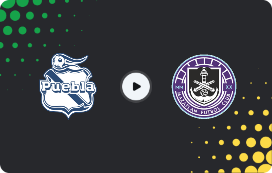 Where to watch Puebla — Mazatlán, Liga MX, 14.01.2026