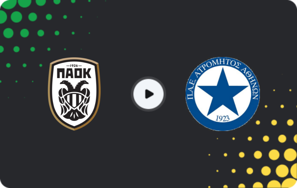 Where to watch PAOK — Atromitos, Cup, 06.01.2026
