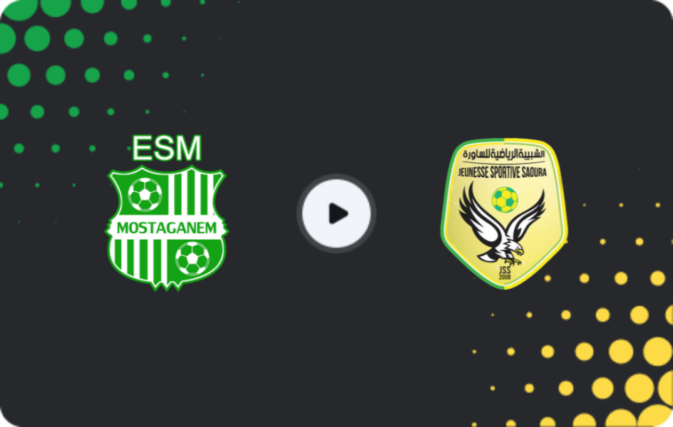 Where to watch Mostaganem — JS Saoura, Coupe d'Algérie, 15.01.2026