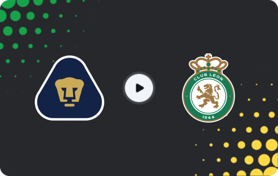 Where to watch UNAM Pumas — Leon, Liga MX, 18.01.2026