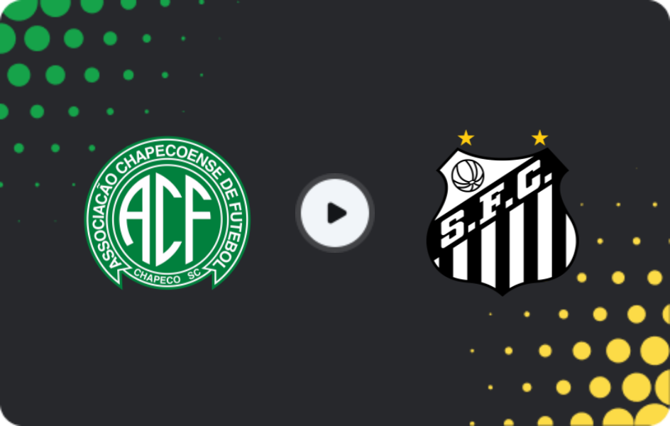 Where to watch Chapecoense — Santos, Serie A, 28.01.2026