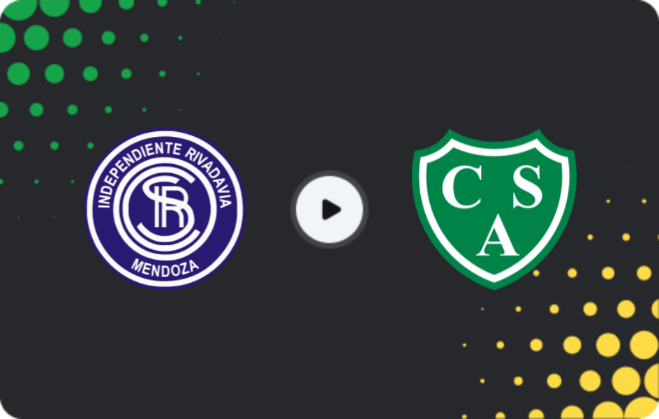 Where to watch Independiente Rivadavia — Atletico Sarmiento, Liga Profesional, 01.02.2026