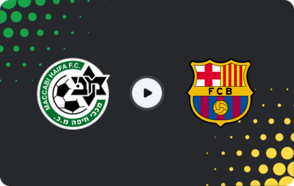 Where to watch Maccabi Haifa U19 — Barcelona U19, UEFA Youth League, 03.02.2026