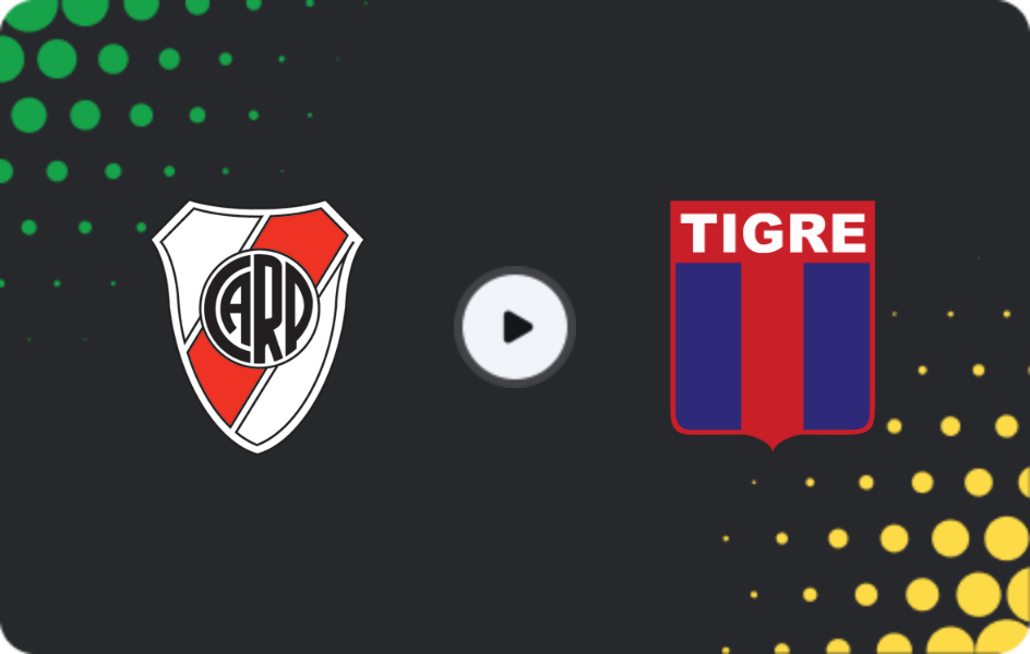 Where to watch River Plate — Tigre, Liga Profesional, 08.02.2026