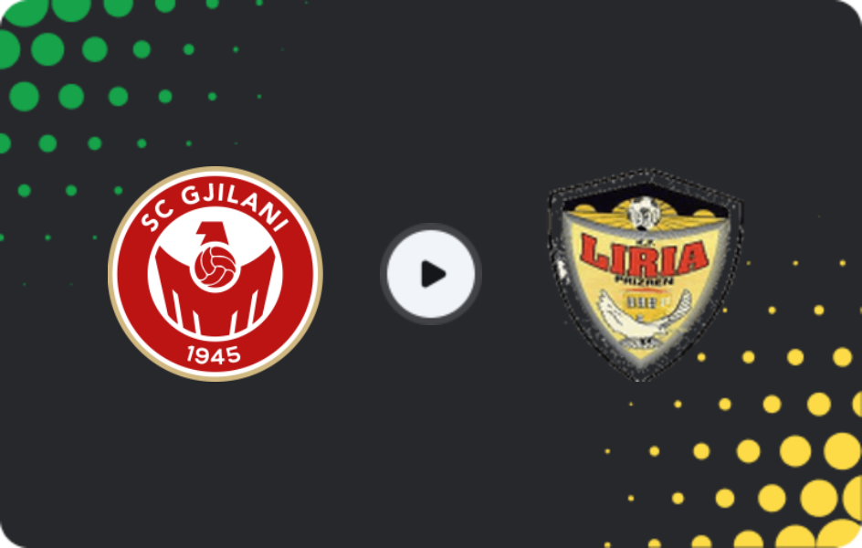Where to watch Gjilani — Liria Prizren, Cup, 10.02.2026