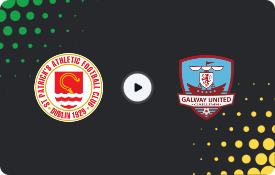 Where to watch St Patrick's Athletic — Galway United, Premier Division, 13.02.2026