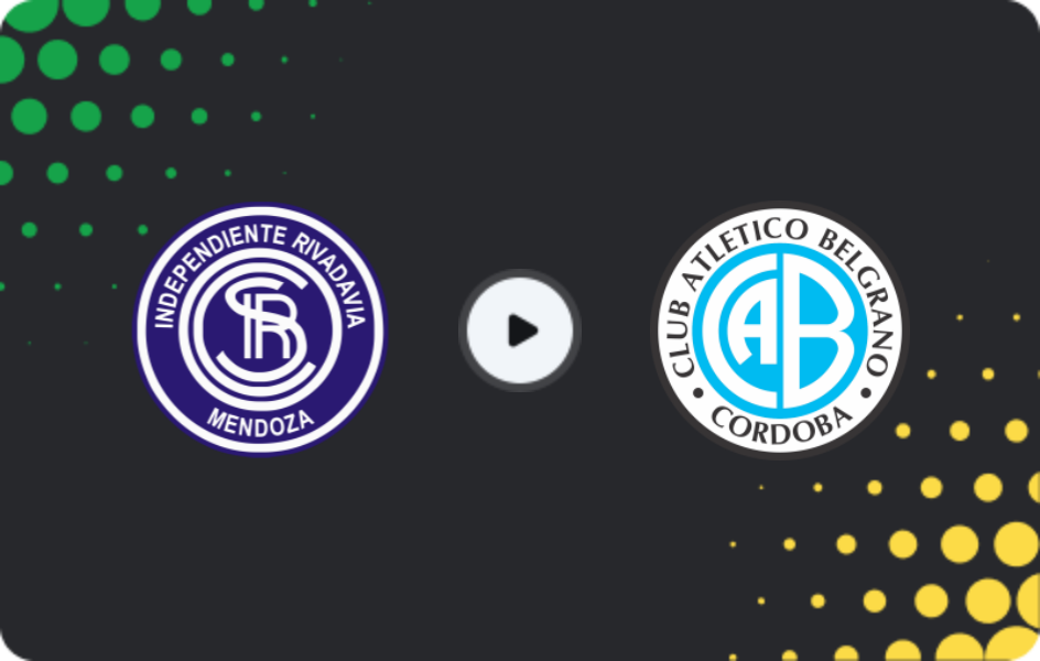 Where to watch Independiente Rivadavia — Belgrano, Liga Profesional, 15.02.2026