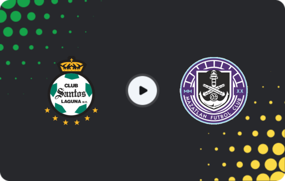 Where to watch Santos Laguna — Mazatlán, Liga MX, 16.02.2026