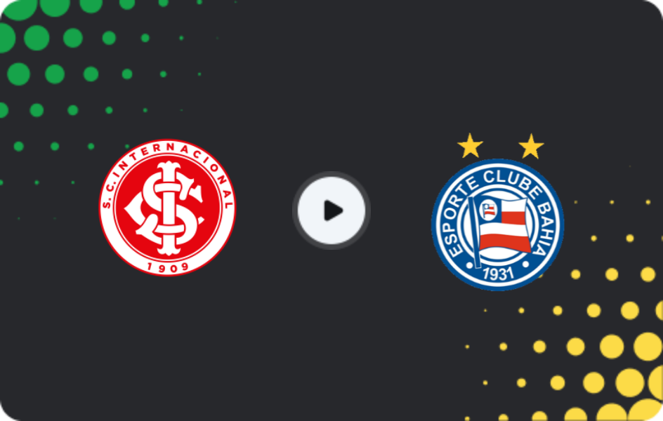 Where to watch Internacional — Bahia, Serie A, 14.03.2026