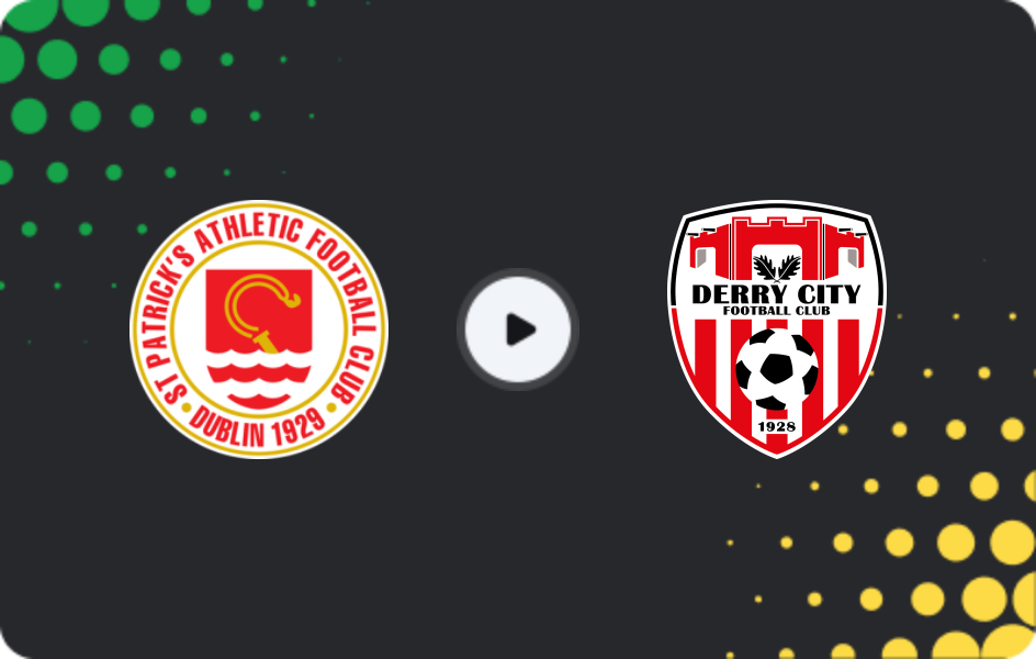 Where to watch St Patrick's Athletic — Derry City, Premier Division, 16.03.2026