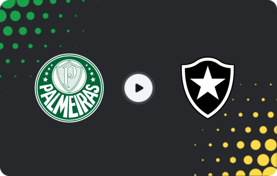 Where to watch Palmeiras — Botafogo, Serie A, 18.03.2026
