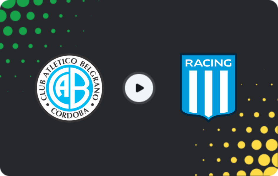 Where to watch Belgrano — Racing Club, Liga Profesional, 22.03.2026