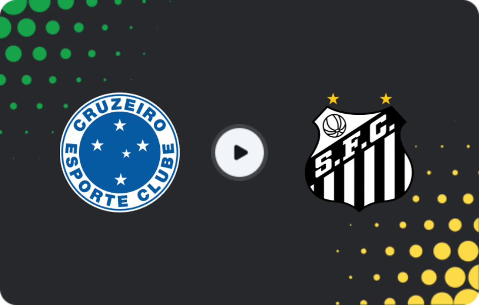 Where to watch Cruzeiro — Santos, Serie A, 22.03.2026