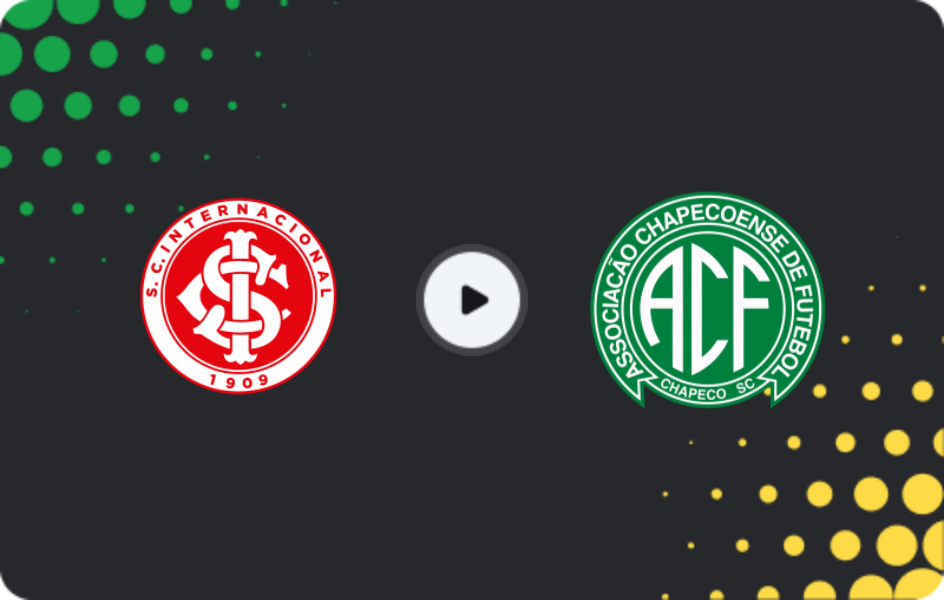 Where to watch Internacional — Chapecoense, Serie A, 22.03.2026