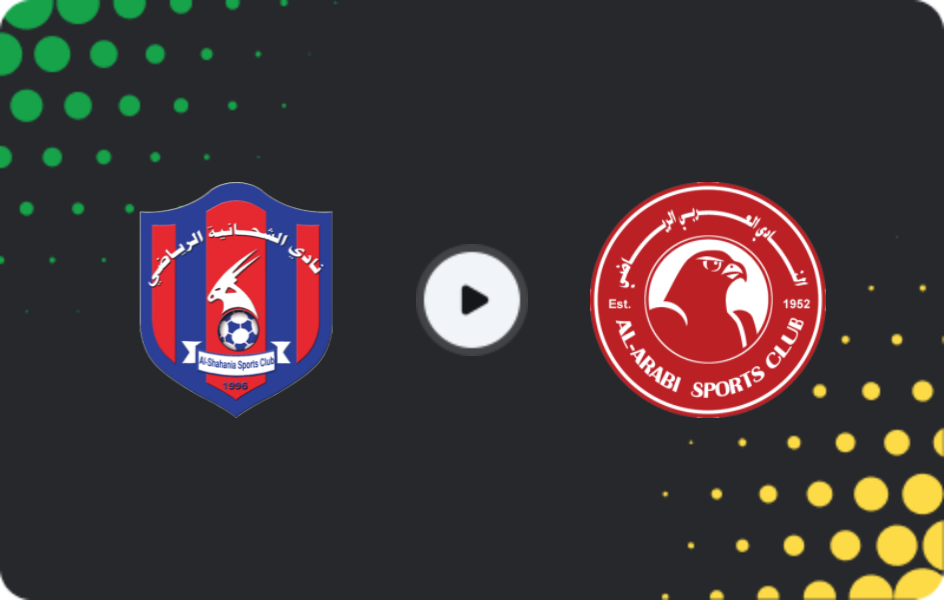 Where to watch Al Shahaniya — Al-Arabi, Stars League, 03.04.2026